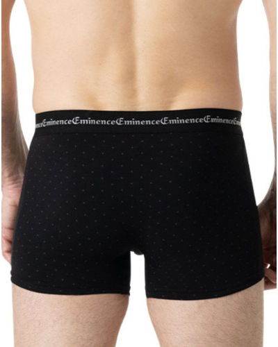 Lot de 3 boxers coton stretch Eminence Business (Losanges / Imprimés Géométrique / Prune)