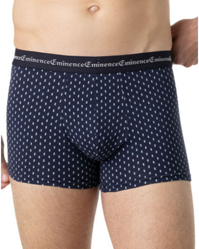 Lot de 3 boxers coton stretch Eminence Business (Marine / Chevrons / Rectangles)
