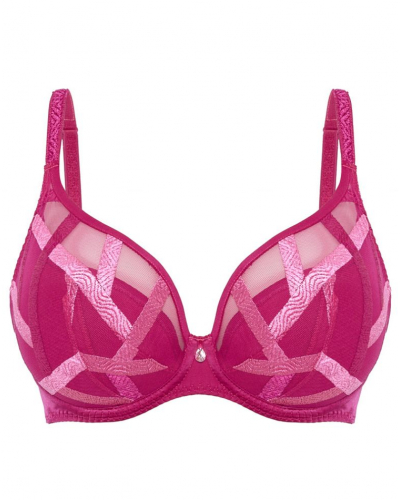 Semi-plunge bra Louisa Bracq Série (Fuchsia)