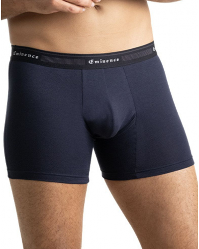 Lot de 3 boxers coton stretch Eminence Tailor (Bleu lavande / Vert / Marine)