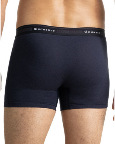 Lot de 3 boxers coton stretch Eminence Tailor (Bleu lavande / Vert / Marine)