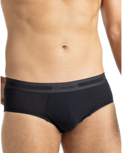 Pack of 3 stretch cotton briefs Eminence Exception (Black / Burgundy / Navy)
