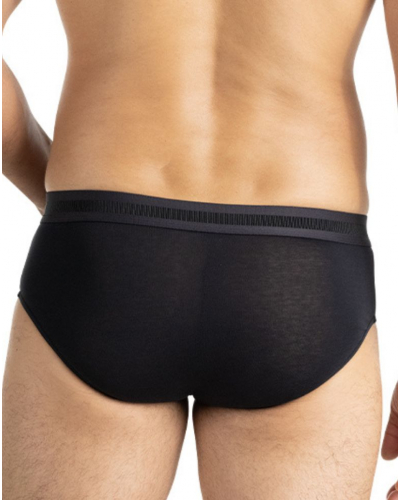 Lot de 3 slips coton stretch Eminence Exception (Noir / Bordeaux / Marine)