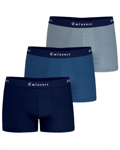 Pack of 3 Made in France Eminence Boxers (Grey Sky / Blue / Navy)