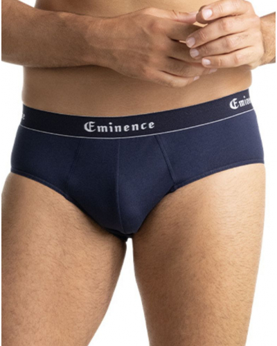 Lot de 3 slips Made in France Eminence (Ciel grisé / Bleu / Marine)