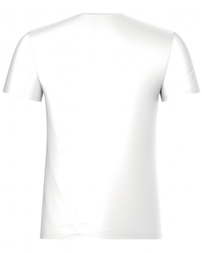 T-shirt col V coton stretch Made In France Eminence (Blanc)