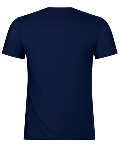 Made in France Eminence V-Neck Stretch Cotton T-Shirt (Navy)