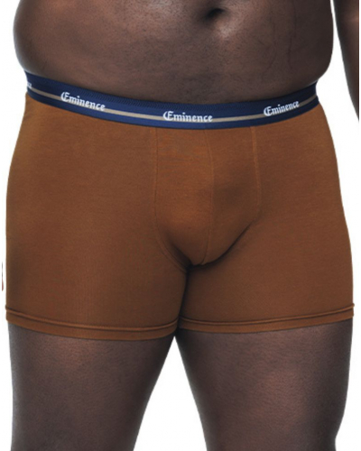 Paquete de 3 boxers de algodón elástico Eminence Tallas Grandes (Marino / Gris jaspeado / Camel)