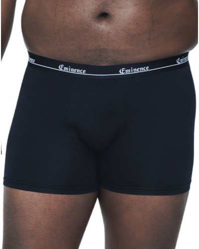 Lot de 3 Boxers coton stretch Eminence Grandes Tailles (Noir / Rouille / Noir)