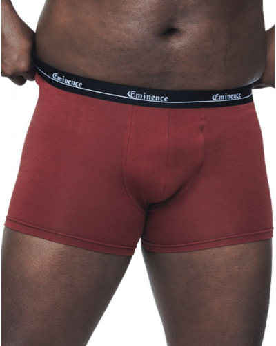 Lot de 3 Boxers coton stretch Eminence Grandes Tailles (Noir / Rouille / Noir)