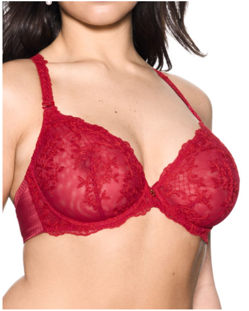 Underwired triangle bra Louisa Bracq Victoria (Rouge à Lèvres)