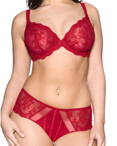 Underwired triangle bra Louisa Bracq Victoria (Rouge à Lèvres)