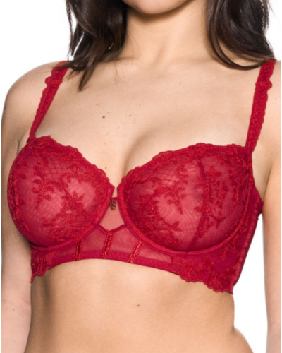 Soutien-gorge semi-bustier corbeille Louisa Bracq Victoria (Rouge à Lèvres)