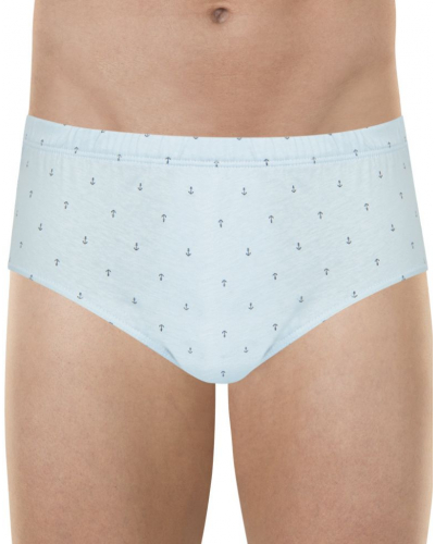 Calzoncillo cerrado de talle alto 100% algodón Eminence motifs (Celeste)