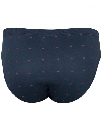 Low-rise brief 100% Cotton Eminence Motifs (Navy)