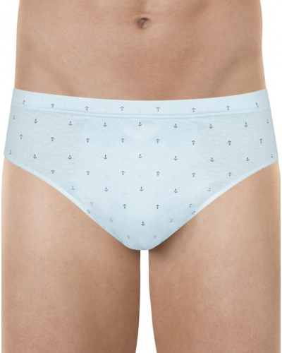 Low-rise brief 100% Cotton Eminence Motifs (Sky)