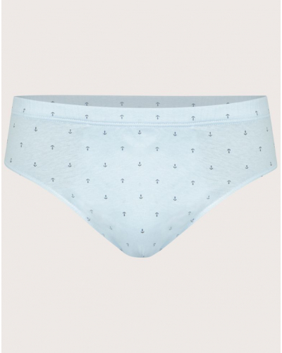 Low-rise brief 100% Cotton Eminence Motifs (Sky)
