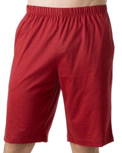 Pyjama court 100% coton Eminence Mercerisé (Marine print cordage)