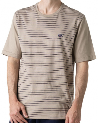 Pijama corto 100% algodón Eminence Fabricado en Francia (Beige)