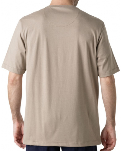 Short Pyjamas 100% Cotton Eminence Made in France (Beige)