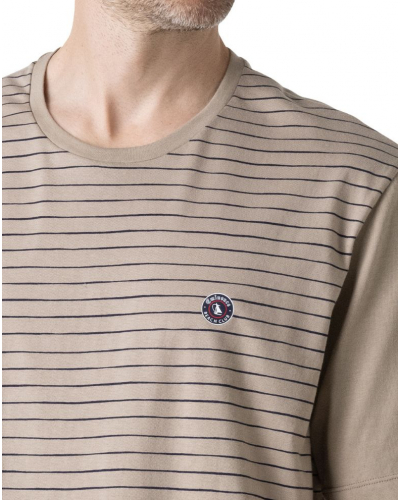 Pijama corto 100% algodón Eminence Fabricado en Francia (Beige)