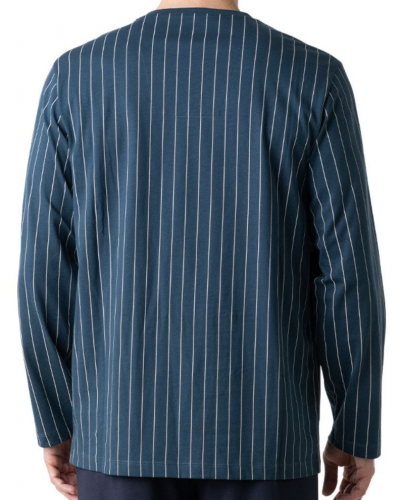 Pyjama long en Jersey 100% Coton Eminence (Marine)