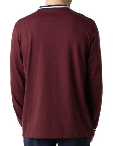 Pyjama long 100% Coton Eminence Casual (Bordeaux)