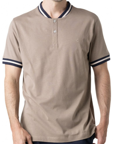 Pyjama court 100% Coton Eminence Casual (Sable)