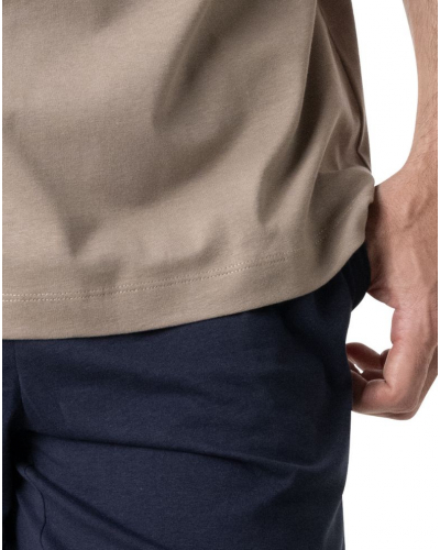 Pyjama court 100% Coton Eminence Casual (Sable)