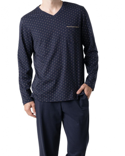 Long Pyjamas 100% Cotton Eminence Signature (Navy)