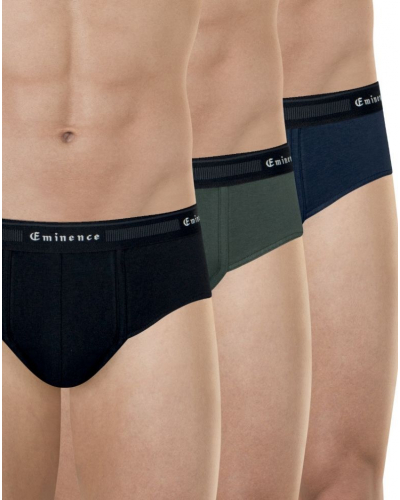 Paquete de 3 calzoncillos algodón orgánico Eminence Tailor (Marine/Vert/Noir)