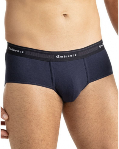 Lot de 3 slips coton bio Eminence Tailor (Marine/Gris Chiné/Bleu Lavande)