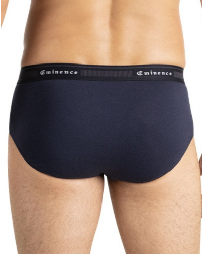 Pack of 3 briefs organic cotton Eminence Tailor (Marine/Gris Chiné/Bleu Lavande)