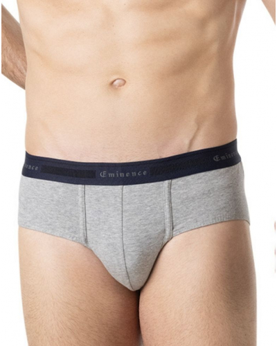 Lot de 3 slips coton bio Eminence Tailor (Marine/Gris Chiné/Bleu Lavande)