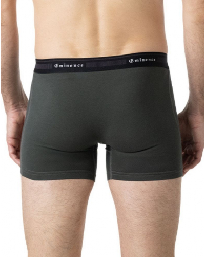 Paquete de 3 bóxeres de algodón orgánico Eminence Tailor (Marine/Vert/Noir)