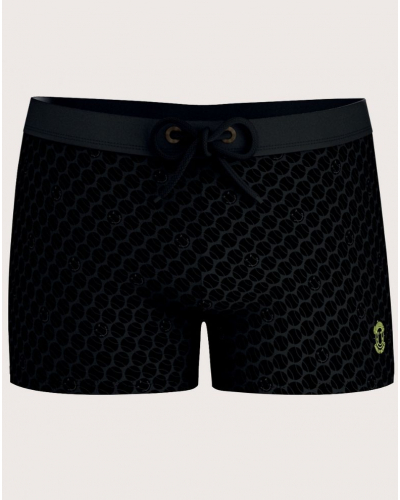Boxer de bain Smiley World X Eminence (Noir imprimé tennis)