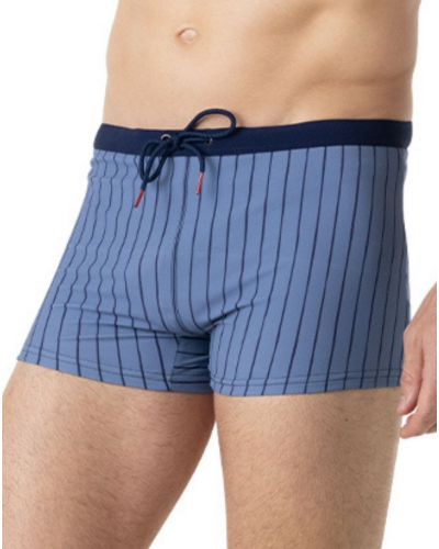 Boxer de bain Fabriqué en France Eminence (Bleu rayure marine)