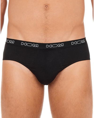Pack of 3 cotton briefs HOM Boxerlines (Noir/Gris/Marine)