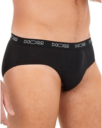 Paquete de 3 calzoncillos en algodón HOM Boxerlines (Noir/Gris/Marine)