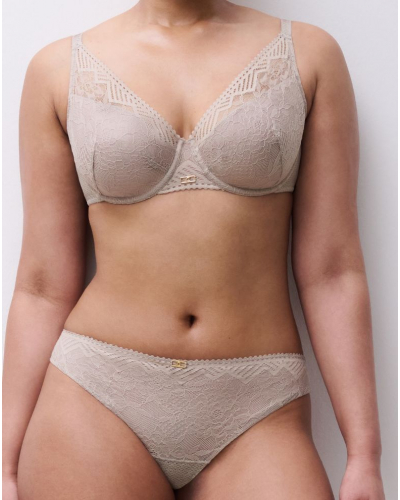Padded plunge bra Chantelle Origins (Gris Minéral)