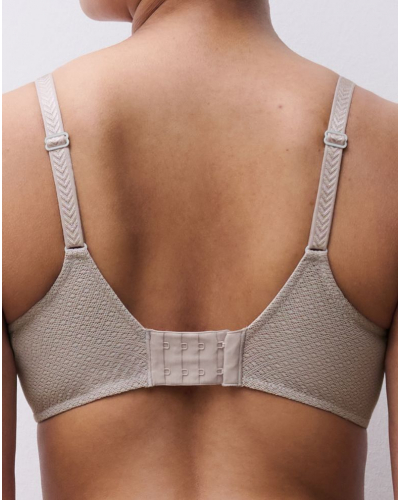 Padded plunge bra Chantelle Origins (Gris Minéral)