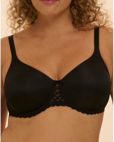 Rigid molded underwire bra Simone Pérèle Subtile (Black)