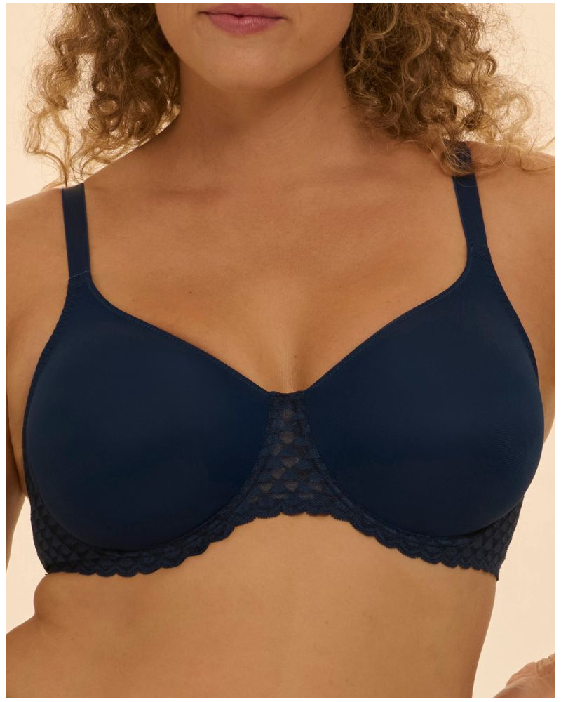 Rigid molded underwired bra Simone Pérèle Subtile (Midnight)