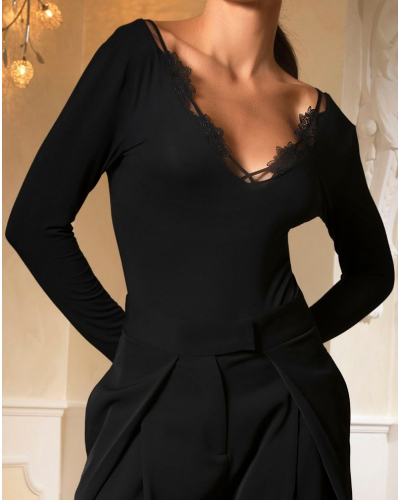 Long sleeves body Lise Charmel Diva Glamour (Black)