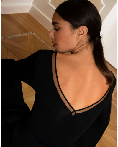 Body manches longues en modal Lise Charmel Diva Glamour (Noir)