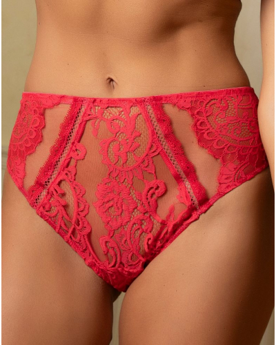 Culotte taille haute Lise Charmel Désirs de Venise (Grenat Venise)