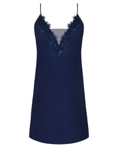 Camisón de seda Lise Charmel Eclat Couture (Bleu Night)