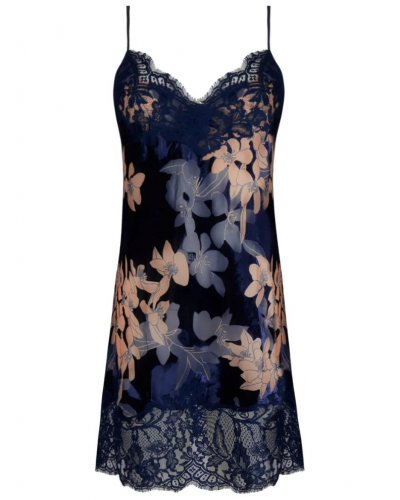 Devoured velvet nightdress Lise Charmel Eclat Couture (Bleu Night)