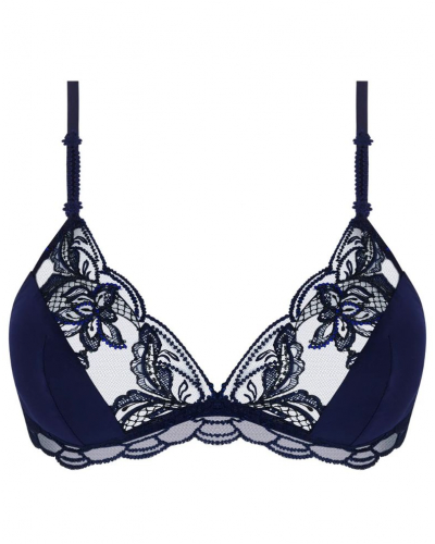 Wireless bra with sequins Lise Charmel Eclat Couture (Bleu Night)