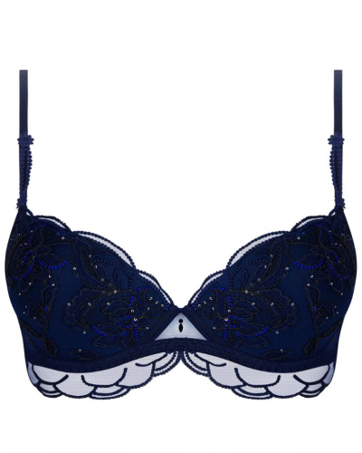 Soutien-gorge coque à paillettes Lise Charmel Eclat Couture (Bleu Night)